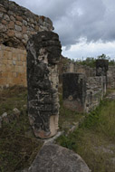 Ah Canul Group Palace at Oxkintok Mayan Ruins - oxkintok mayan ruins,oxkintok mayan temple,mayan temple pictures,mayan ruins photos